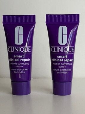 Lot of 2 mini Clinique Smart Clinical Repair Wrinkle Correcting Serum